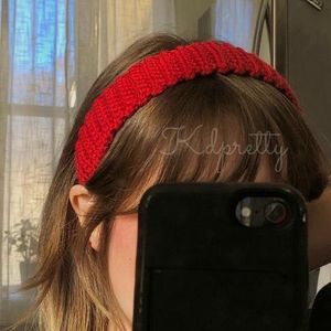 Handmade Red Crochet hairband