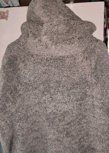Cozy Grey Hooded Jacket