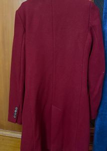 Chic Maroon Long Coat