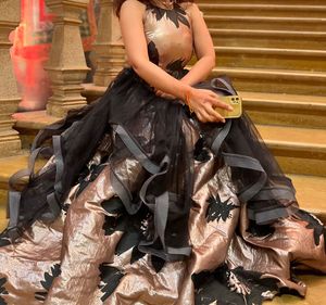 Stunning Black & Gold Ethnic Gown