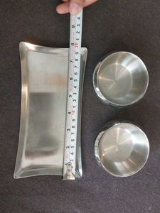 Vintage Metal Serving Bowls Set
