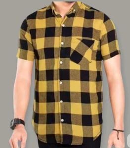Yellow & Black Checked Shirt🌟