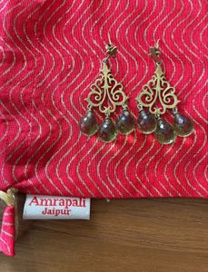 Amrapali Jaipur peridot Drop Earrings