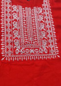 Red Kurta Pant Set