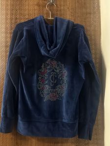 Cozy Blue Velvet Tracksuit Set