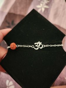 Om Symbol Rudraksha Bracelet