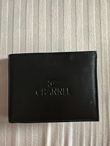 Classic black leather wallet