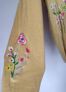 Embroidered Floral Sweatshirt