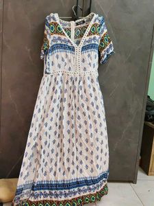 Boho Print Midi Dress