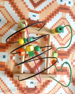 Ikea Mula bead roller coaster toy