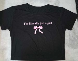 "I am Literally Just a Girl🎀" Graphic Babytee