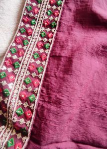 maroon kurta set (size-L)