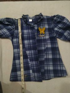 Cute Plaid Shirt Dress Set