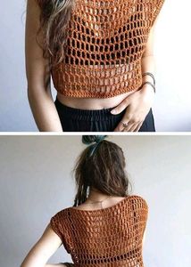 Crochet Knit Crop Top