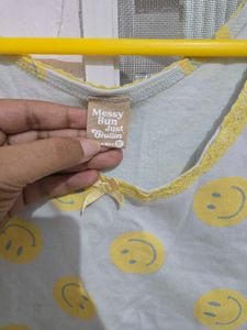 Cute Smiley Face Crop Top