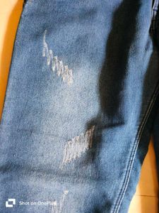 High Waisted Distressed Jeans