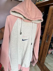Nike Baby Pink Colorblock Hoodie