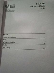 Writing and Study Skills Book BEGS-183