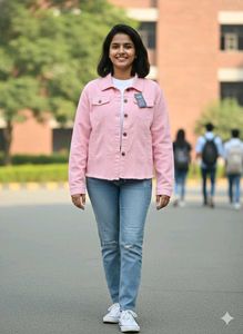 Pink Denim Jacket