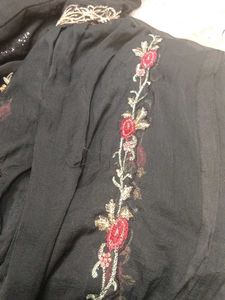 Embellished Black Kurta with Pants