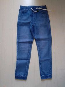 Blue Denim Jogger Jeans