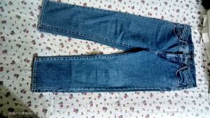 Classic mid rise dark Blue Denim Jeans