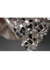Sparkly Sequin Wrap Crop Top