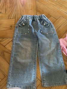 Cute Embellished Wide Leg Jeans