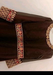 Women Ethnic Gown With Dupatta Or Pant