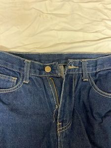 Classic Dark Wash Wide Leg Jeans