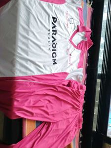 Men's White &amp; Pink Polo Shirt