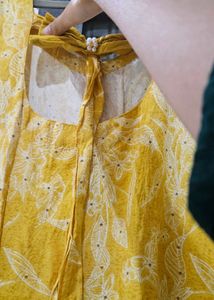 Yellow Kurta set with design