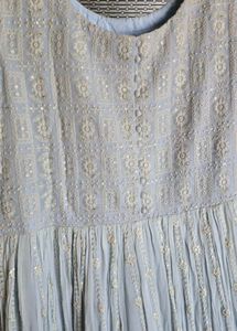 Elegant Blue Ethnic Gown from Soch !