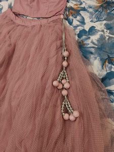Designer Pink Lehenga Choli with Dupatta