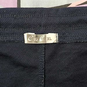 Men's Navy Joggers with Side Stripes