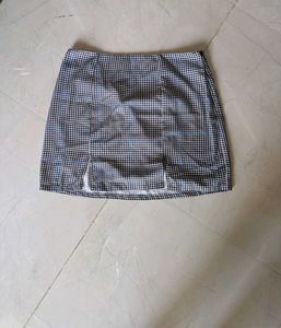 Chic Gingham Mini Skirt