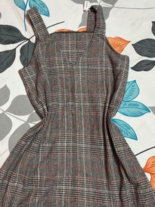 Plaid Pinafore Dress