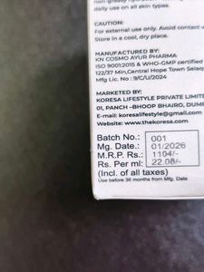 Koresa Clear Glow Dark Spots &amp; Acne Moisturizer