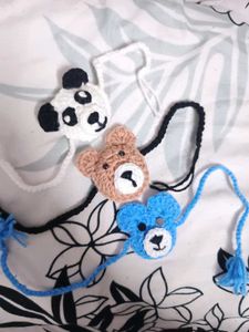 Cute Crochet Animal Rakhi (pack of 3 )