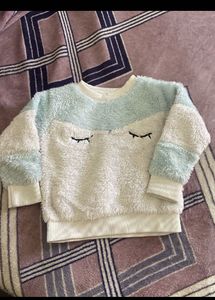 Cozy Fuzzy Sleepy Eye Sweater