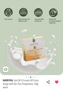 Nariyal Cocoa Detan Soap (Set of 3 )