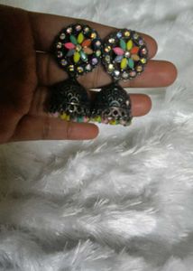 Colorful Jhumka Earrings