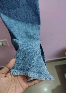 Denim Jeans with side slit