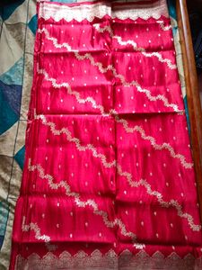 Red Silk Banarasi Saree