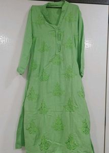 Parrot Color Kurti
