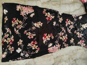 Floral Print Off-Shoulder kurti