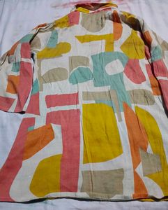 Colorful Abstract Print Shirt