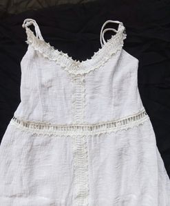 White Flared Dress
