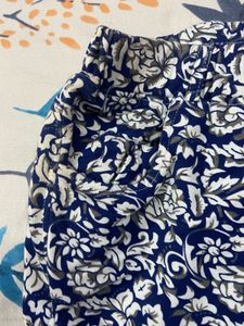 Floral Print Blue Jeggings
