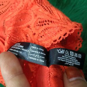Exquisite Orange🆕🎁 Lace Bralette